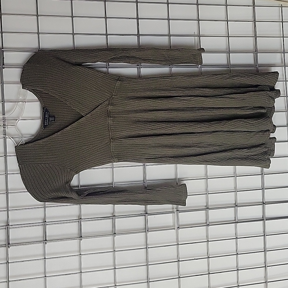 Soft & Sexy women's mini dress XS olive green 💚